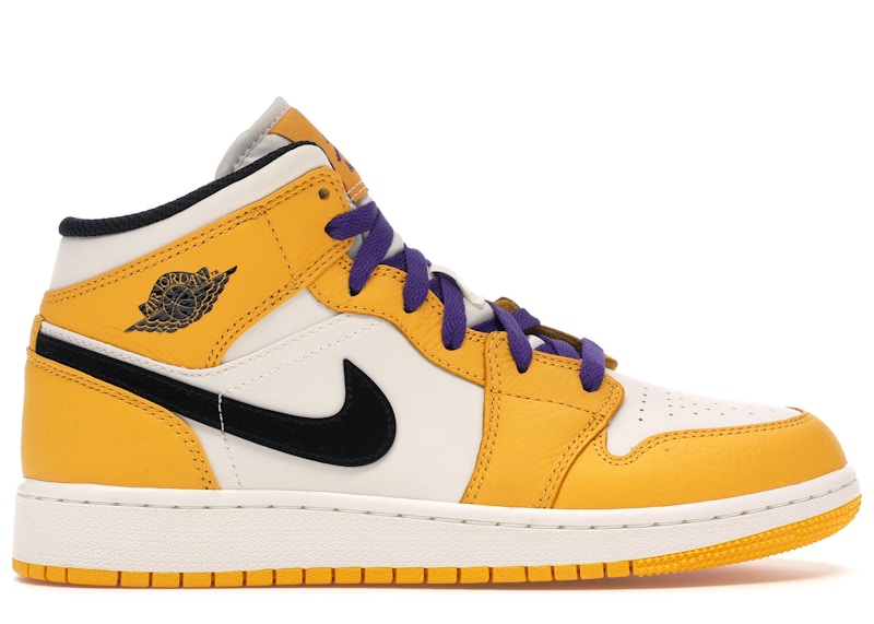 Jordan 1 Mid SE Lakers (GS)